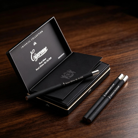 Cigaronne Imperial Collection Royal Slims XL Filter 20 cigarettes per pack x 10 packs_ 1carton