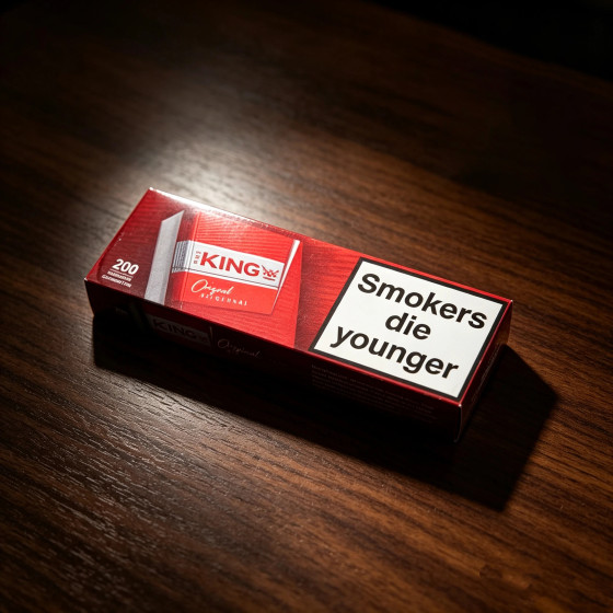 The King Original Red 20s Cigarettes x 10 Packs _1 Carton
