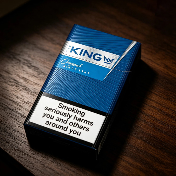 The King Original Blue 20s Cigarettes x 10 Packs _1 Carton
