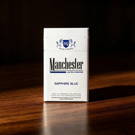 Manchester Sapphire Blue 20s Cigarettes x 10 Packs _1 Carton