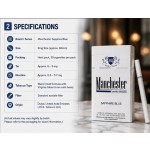 Manchester Sapphire Blue 20s Cigarettes x 10 Packs _1 Carton