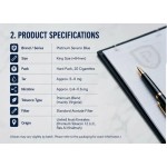 Platinum Blue Label 20-cigarette pack x 10 packs_carton