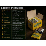Amber Leaf Black Hand-rolled Tobacco (Original Flavor) 50g x 5 packs