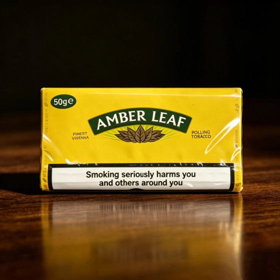 Amber Leaf Brand Yellow Hand-rolled Tobacco (Original Flavor) 50g x 5 packs