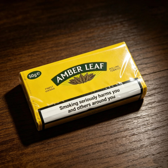 Amber Leaf Brand Yellow Hand-rolled Tobacco (Original Flavor) 50g x 5 packs