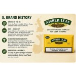 Amber Leaf Brand Yellow Hand-rolled Tobacco (Original Flavor) 50g x 5 packs