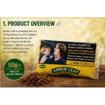 Amber Leaf Hand Rolling Tobacco 50Gx5 Packs（Belgian Version）